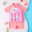 Thumbnail: Children's Buoyancy Swimsuit Cartoon Print Swimwear Kid One-Piece Floating Rash 