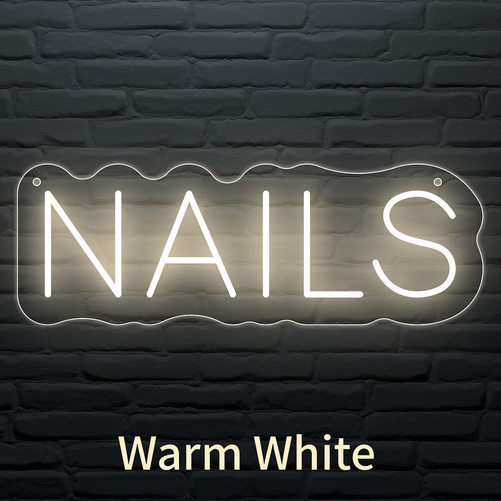 Thumbnail: Nails Style Design Decoration LED Neon Sign, Unique Valentines Gift/Wedding/Grad