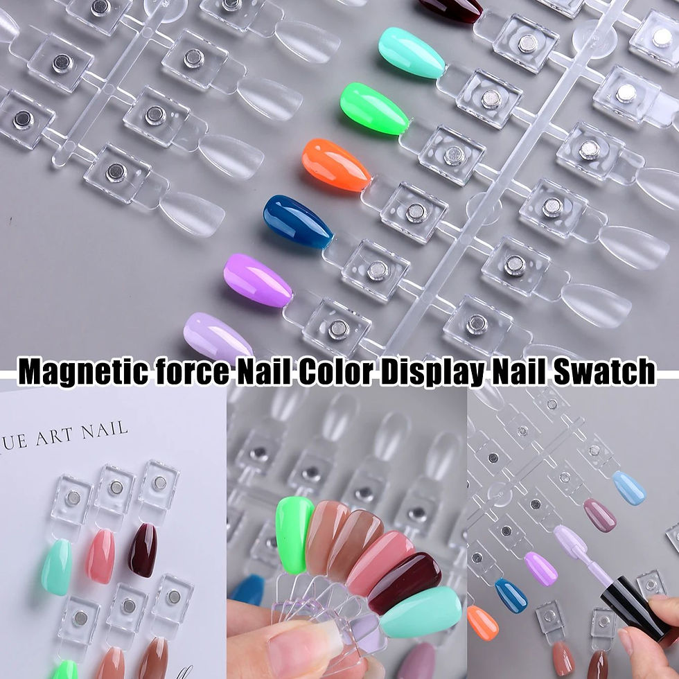 Thumbnail: Nail Color Display Nail Swatch Nail Polish Sample Display with Transparent Repla