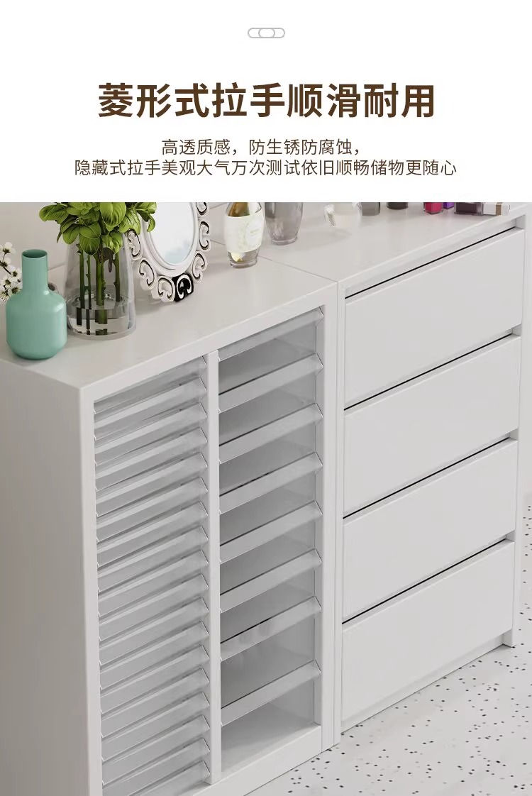 Thumbnail: Nail Art Display Cabinet Wall-mounted Storage Unit with Color Board Side and Flo