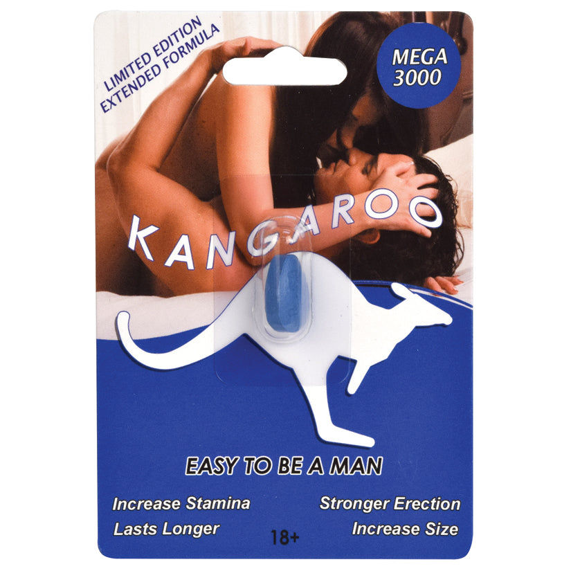 Kangaroo For Him "Blue" 1 Pill Pack Display of 36