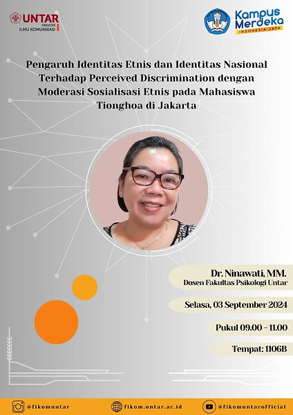 Pengaruh Identitas Etnis dan Identitas Nasional Terhadap Perceived Discrimination dengan M