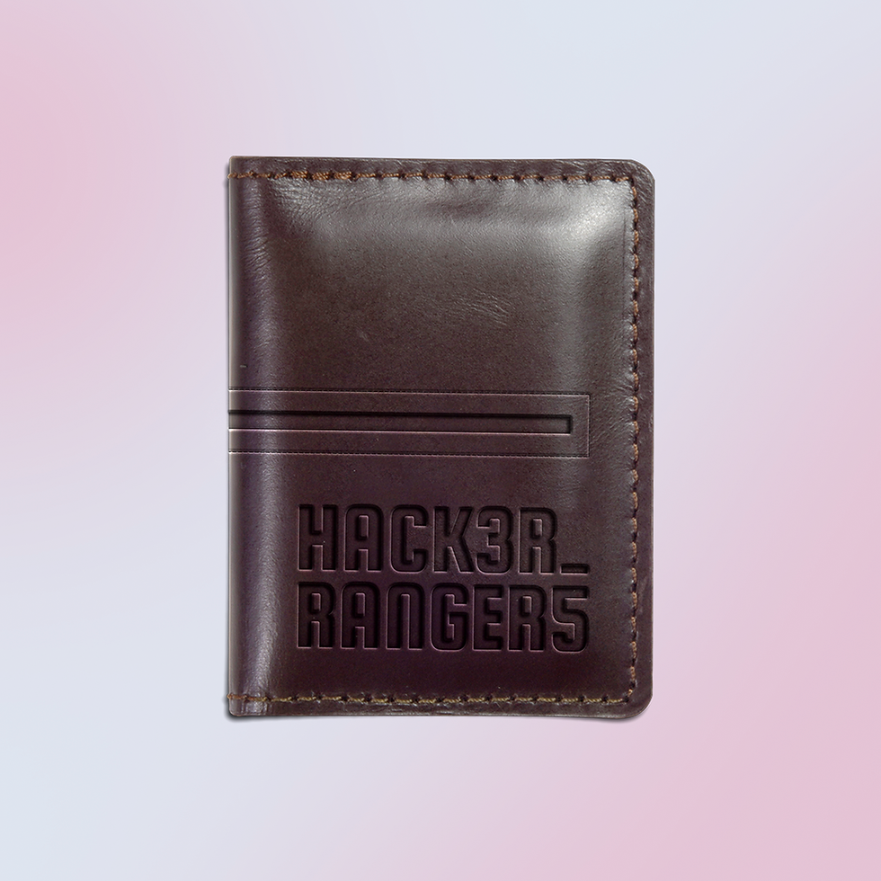 Miniatura: Carteira de couro Hacker Rangers com NCF