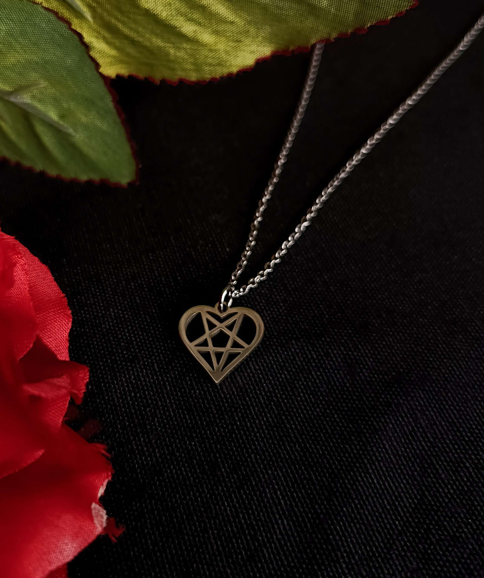 Miniatura: CORAZÓN PENTAGRAMA COLLAR