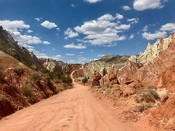 sandstone canyons and desert landscapes in Grand Staircase Escalante National Monument Utah