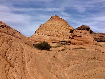 sandstone ridges and formations at Edmaier’s Secret Buckskin Gulch