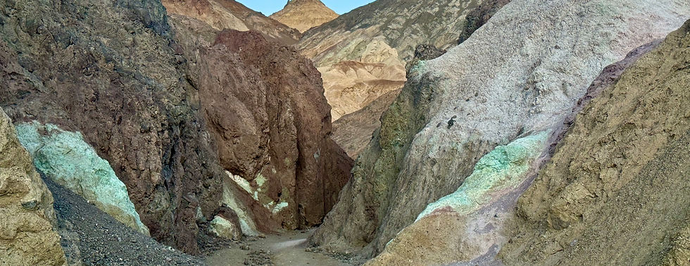 Colorful scene in the Artist's Palette, Death Valley