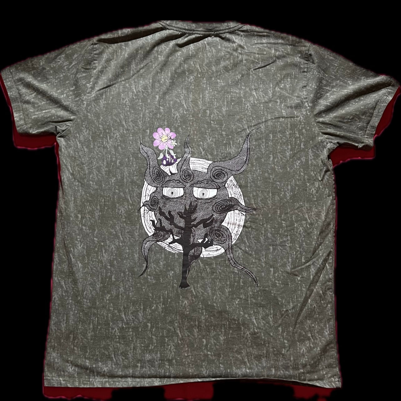 Sage Washed Spiral Sun T-shirt 