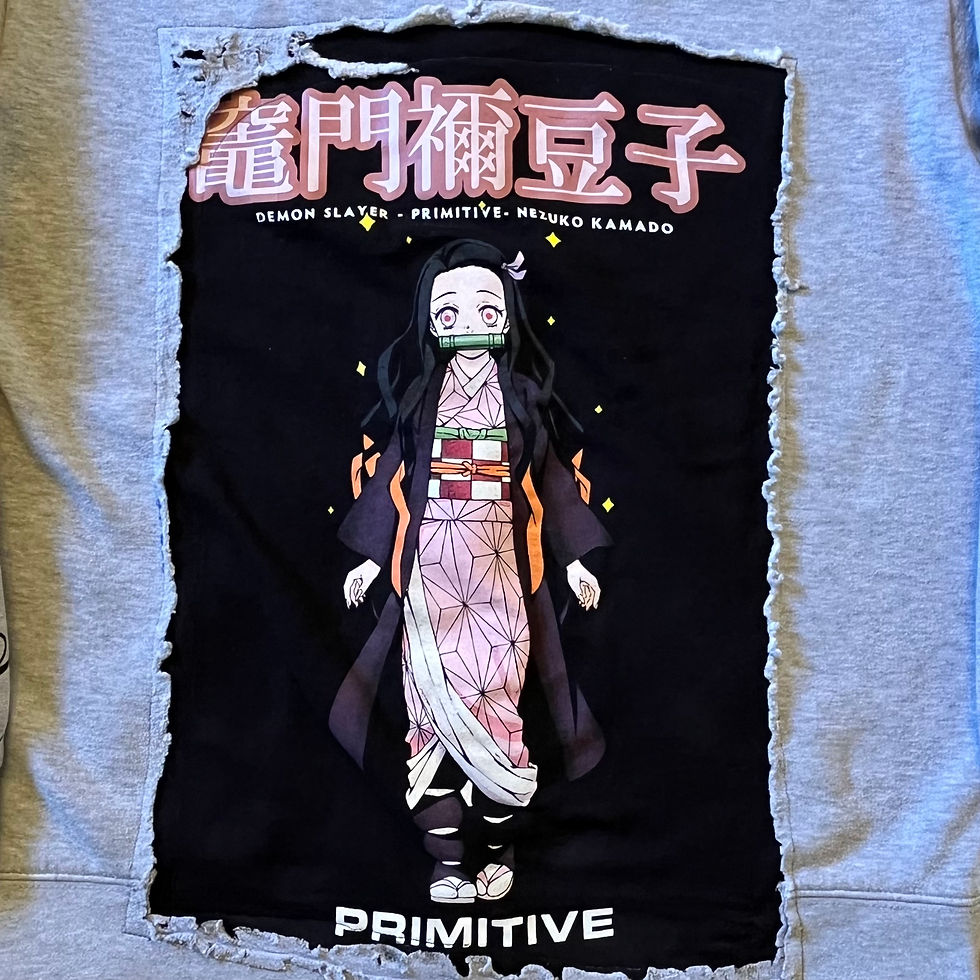 Thumbnail: Pink and Grey Graphic Zip Up
