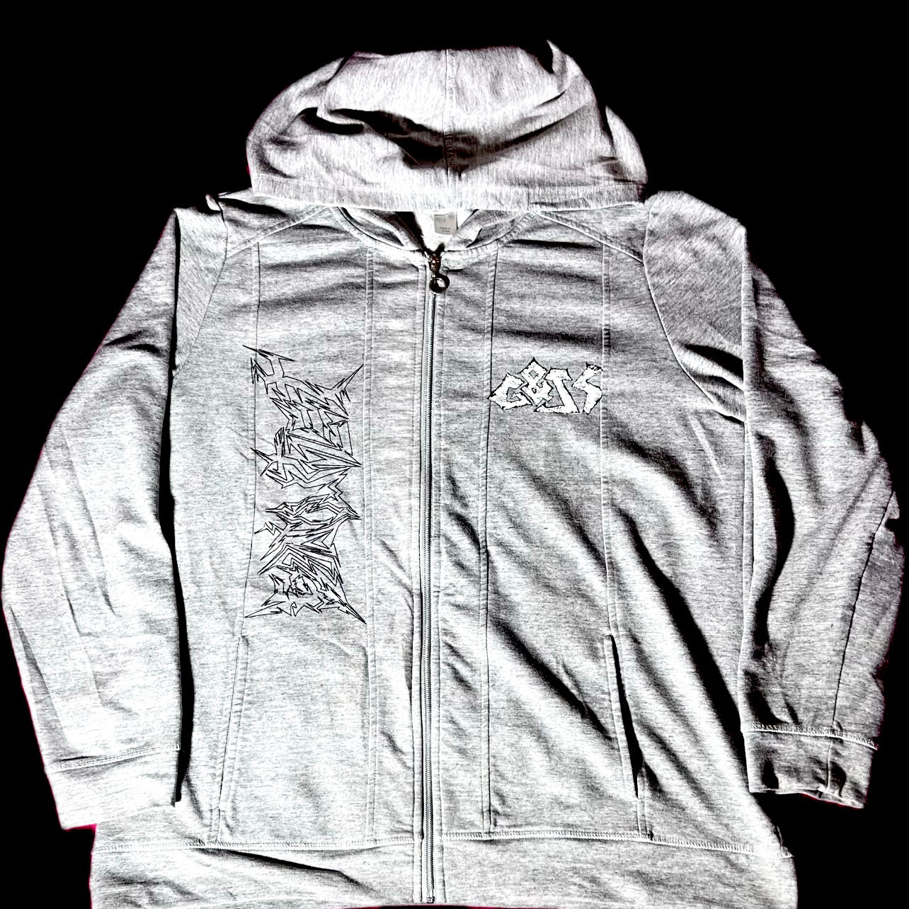 Grey Skullipede Zip Up