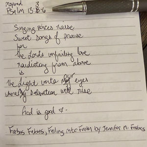 Inspired by Psalm 13:3-6 