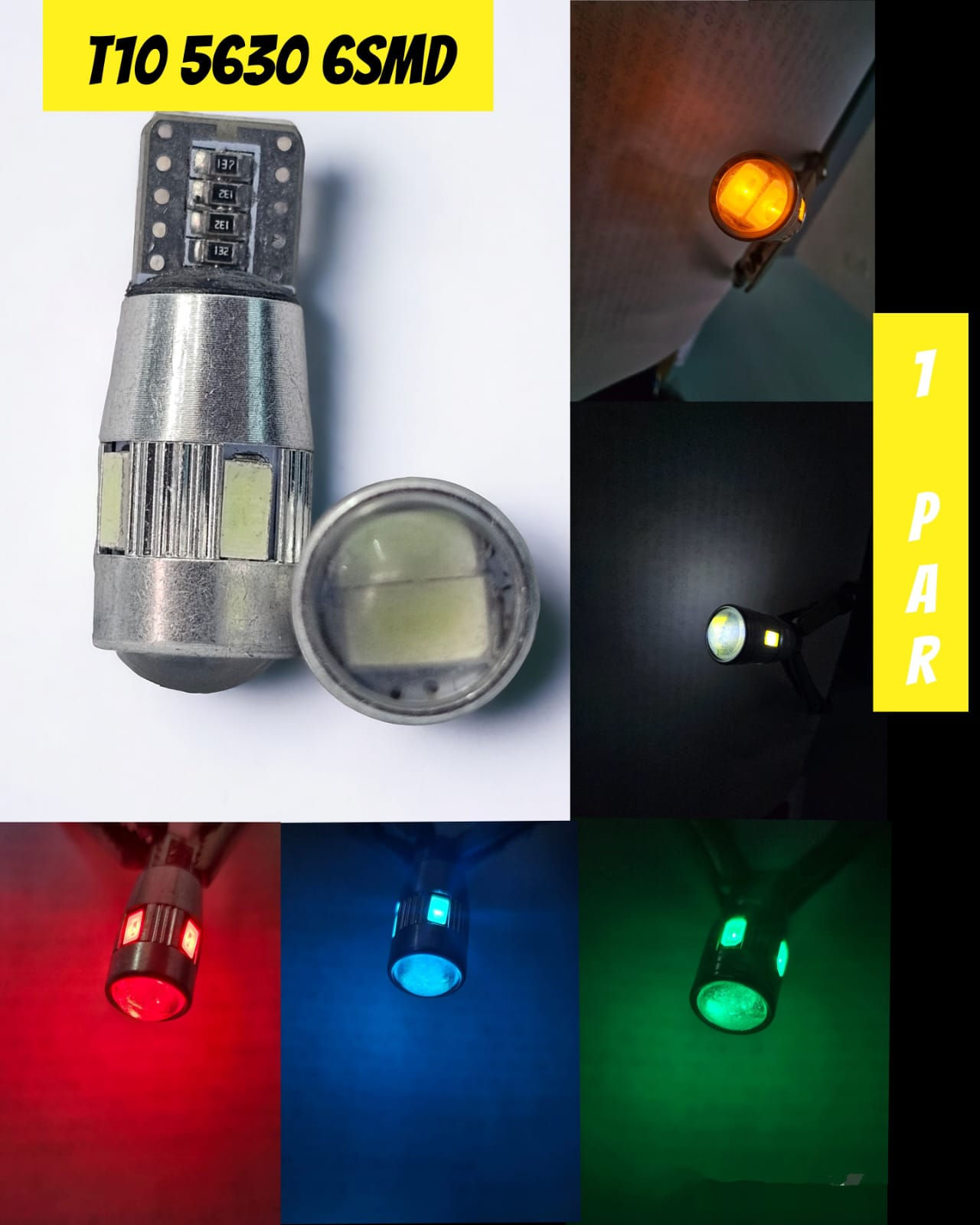 Led T10 lupa canbus