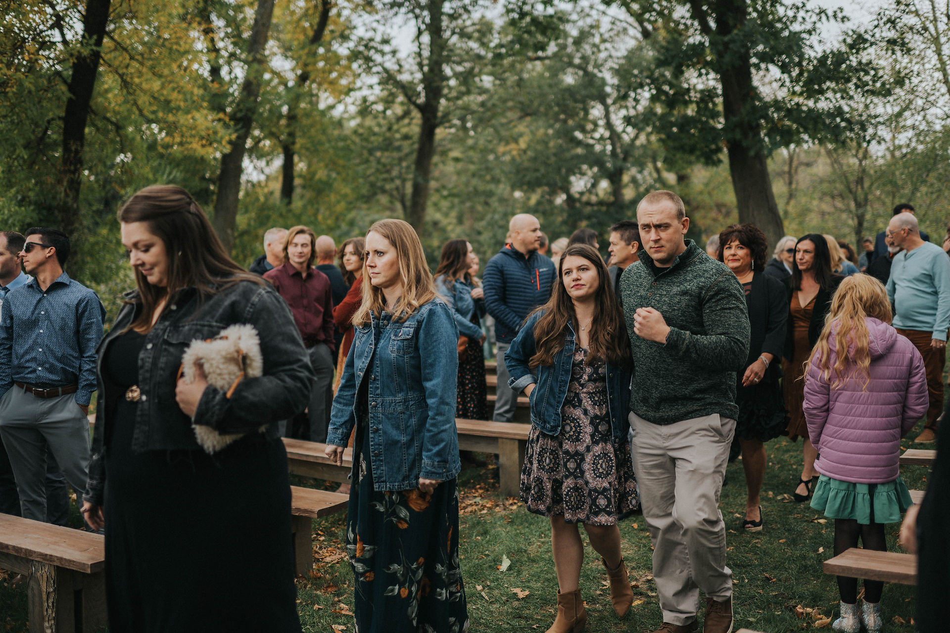 Fall wedding at croix-view farm in osceola, wisconsin documentary photography barn wedding outdoor ceremony private vows october autumn colors lifestyle photographer