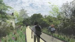 Voie ferrée aménagée