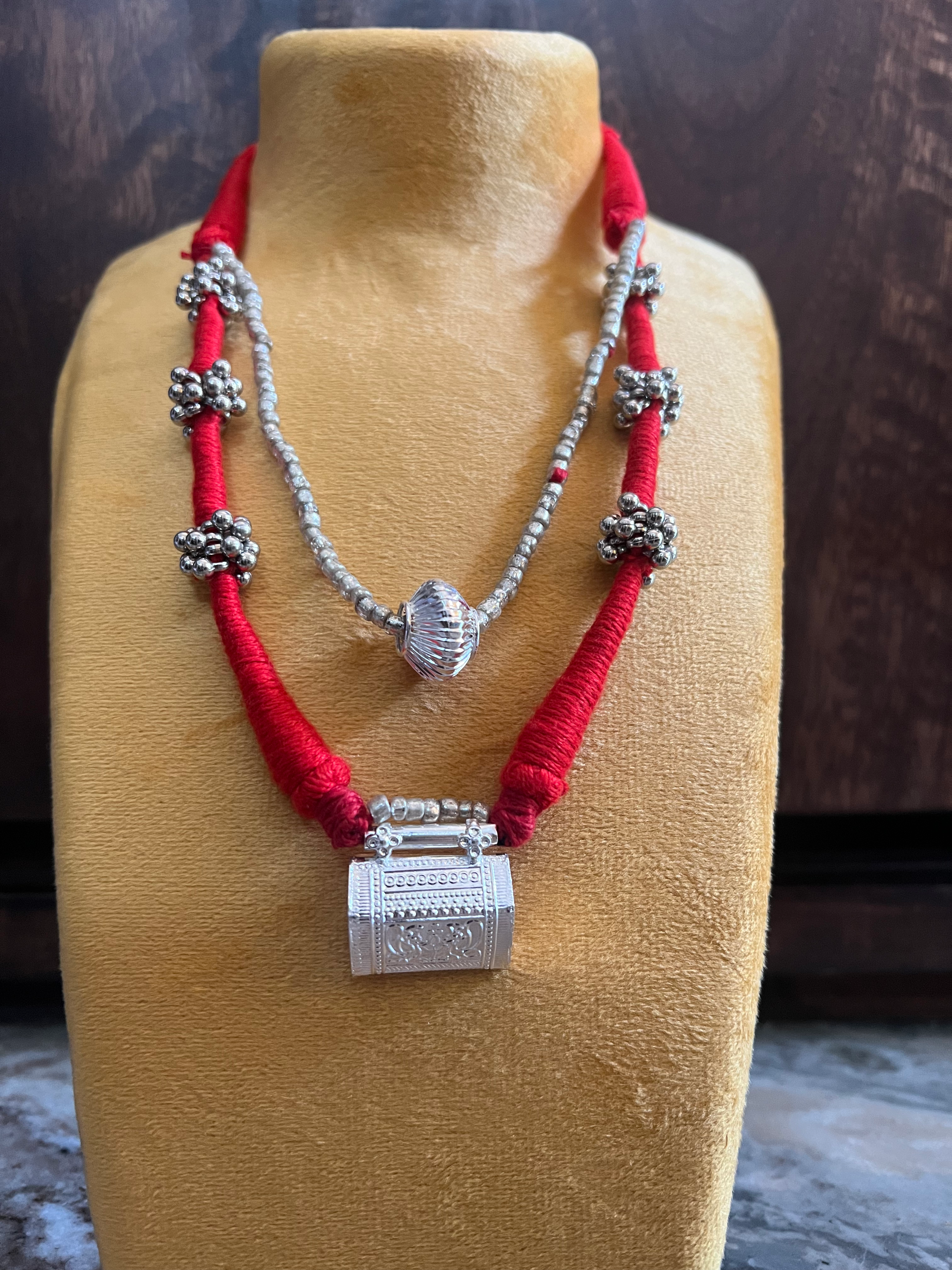 Red Ghughroo Necklace