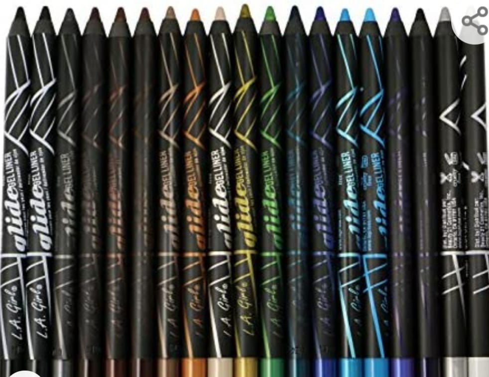 19pc LA Girl Gel Glide Eyeliner Pencil set of 19 color #GP351-369