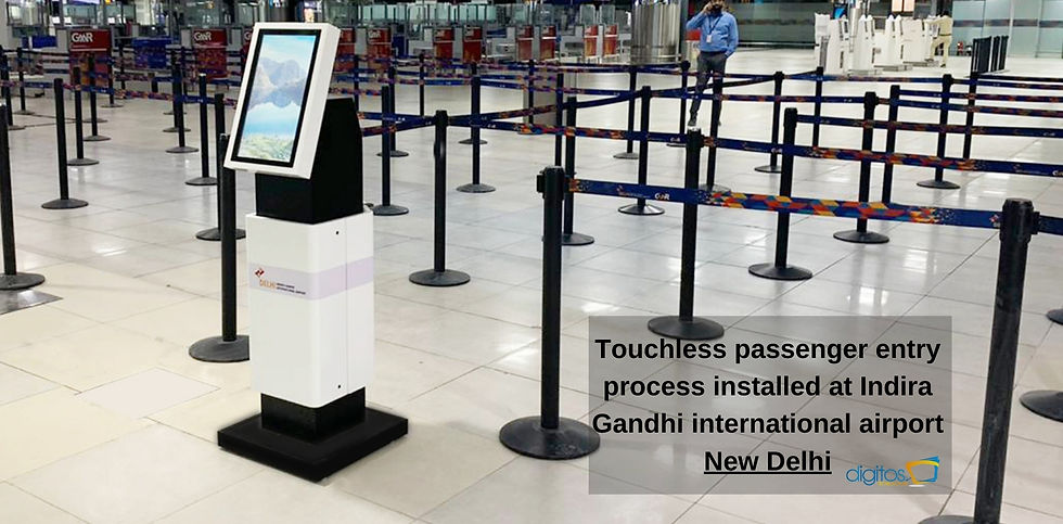 Touchless passenger entry process installed at Indira Gandhi international airport newdelh