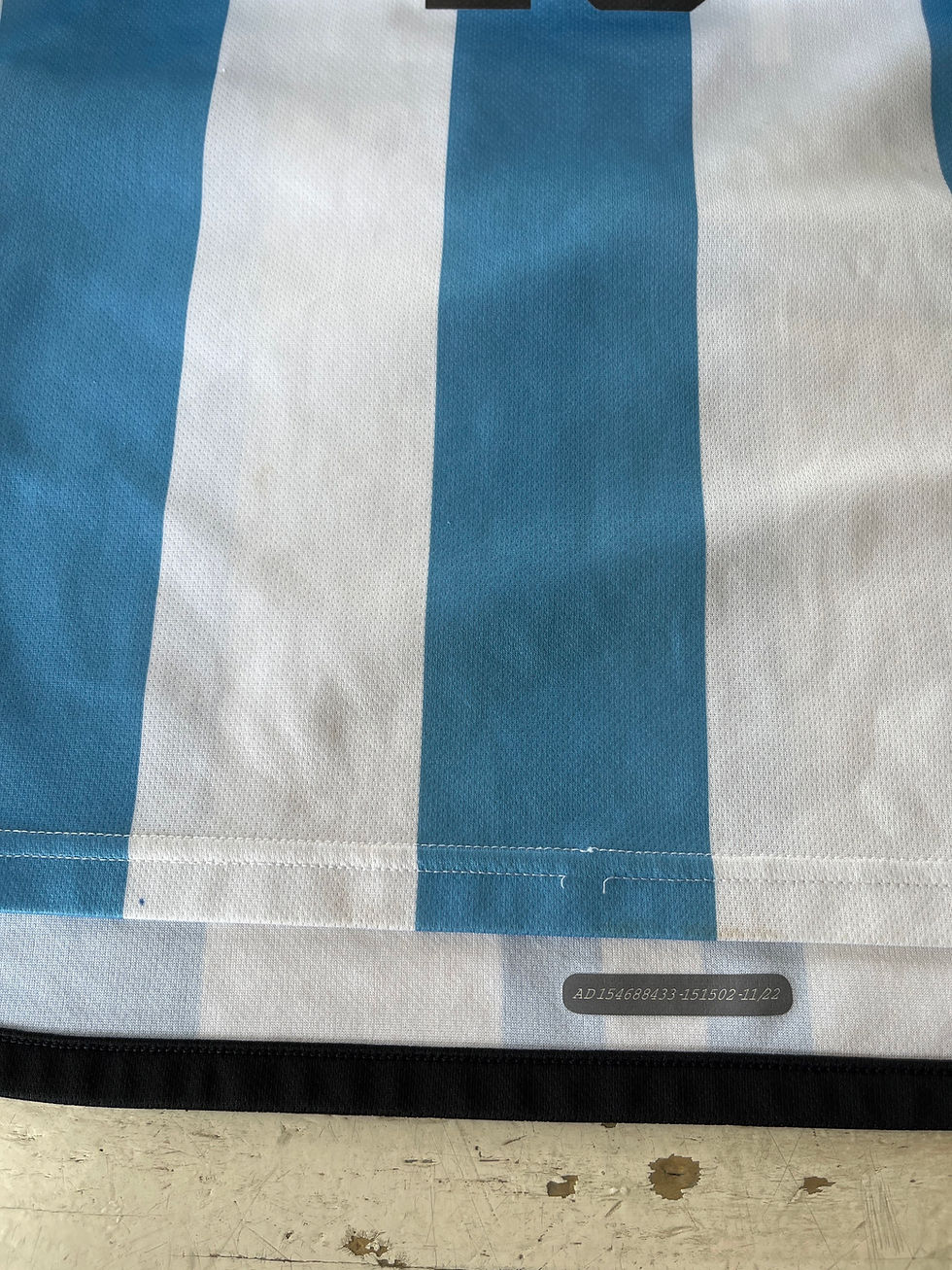 Thumbnail: adidas Argentina 2022 Home Youth Jersey - Almada #16 - L - USED: Good