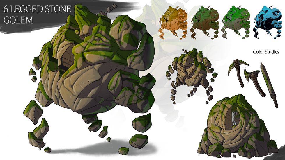 09 6 Legged Stone Golem Hero Widescreen