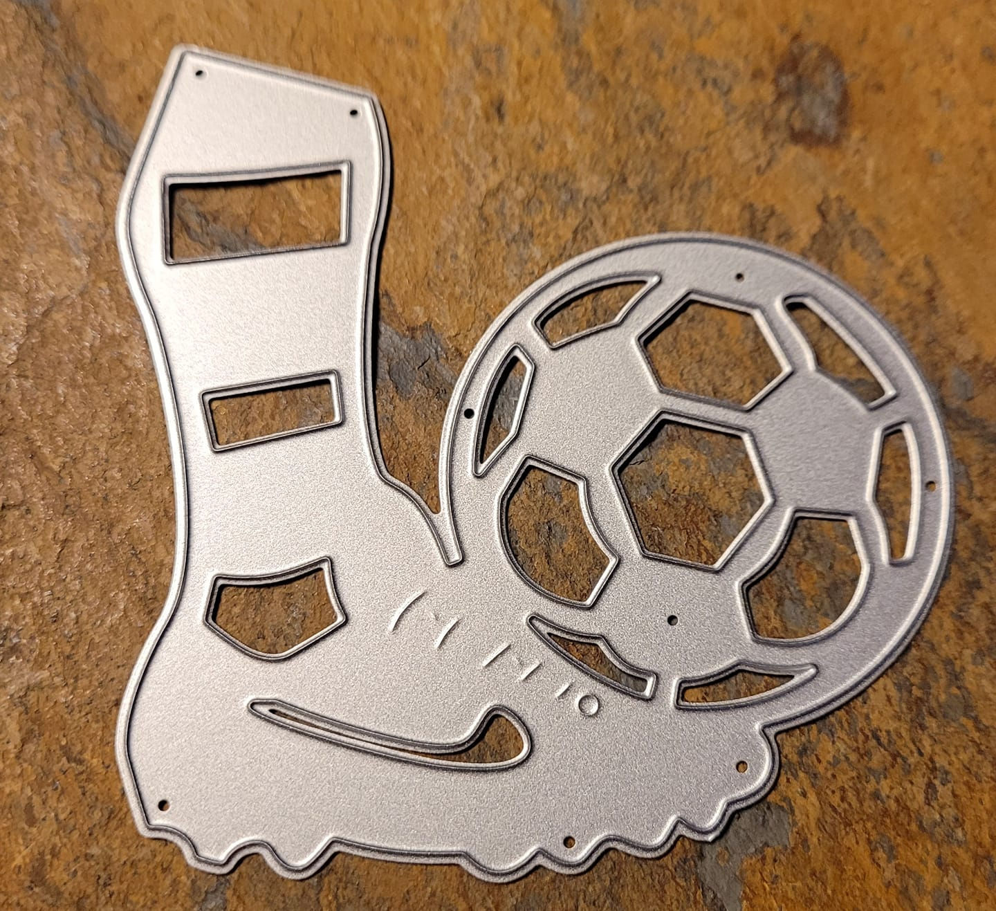 Soccer Ball on Foot Metal Cutting Die