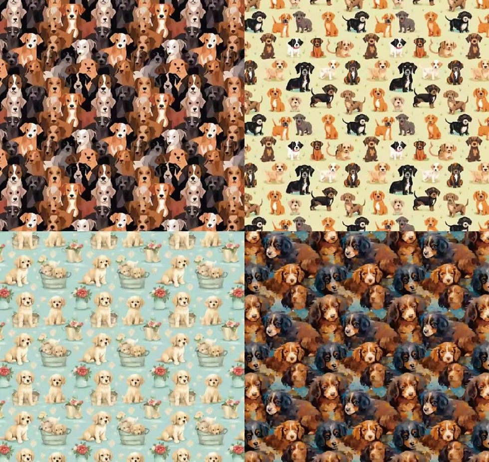 Thumbnail: Puppy Theme Paper 6x6 paper pack