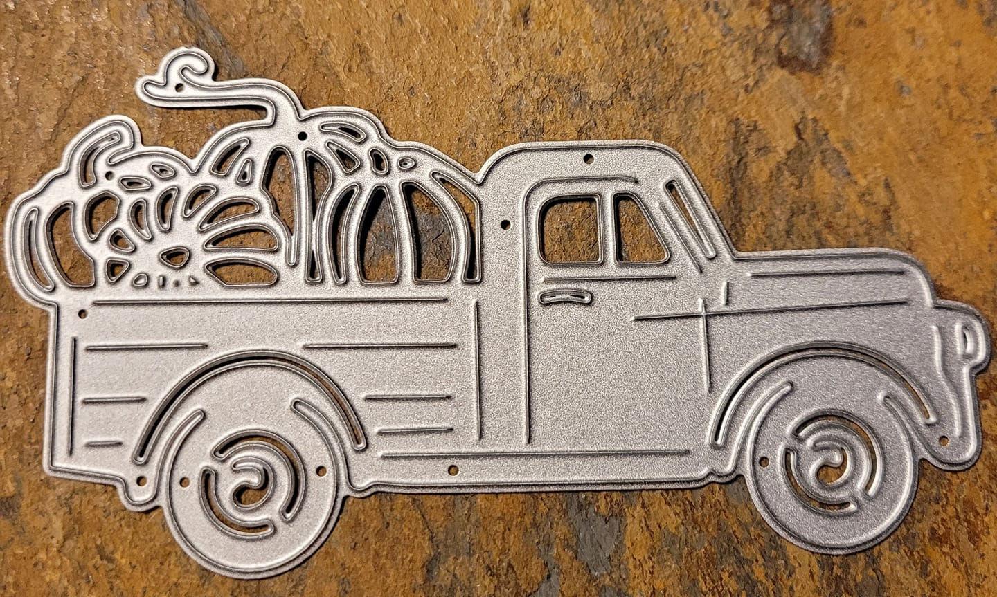 Truck full of Pumpkins Metal Cutting Die