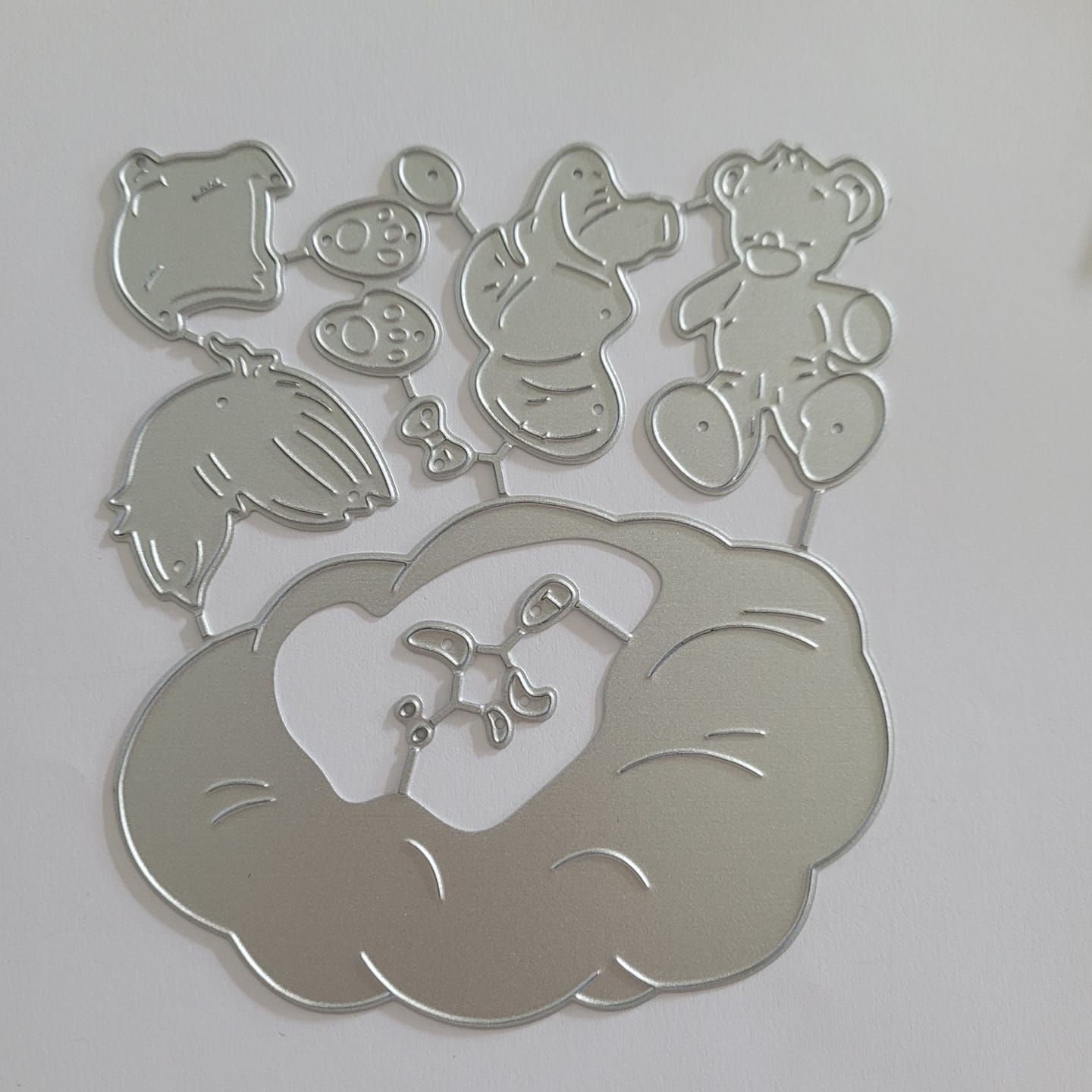 Little Boy Baby on a Cloud Metal Cutting Die