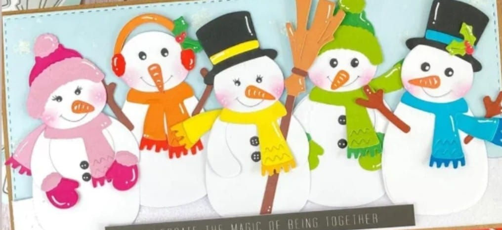 Assorted Snowmen Metal Cutting Die Set