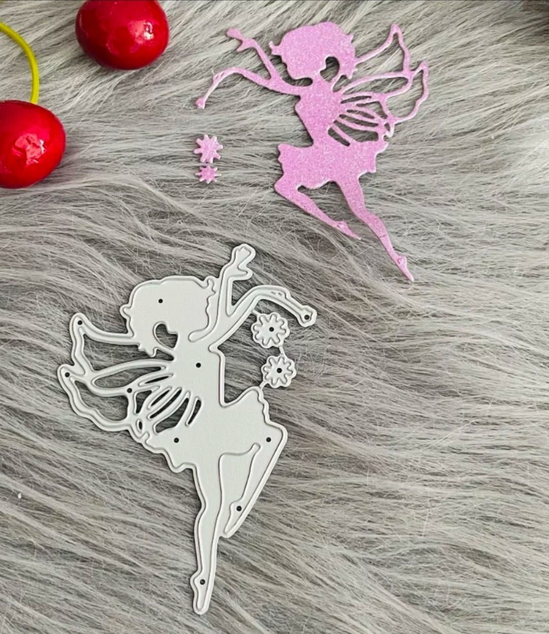 Fairy with 2 stars metal cutting die