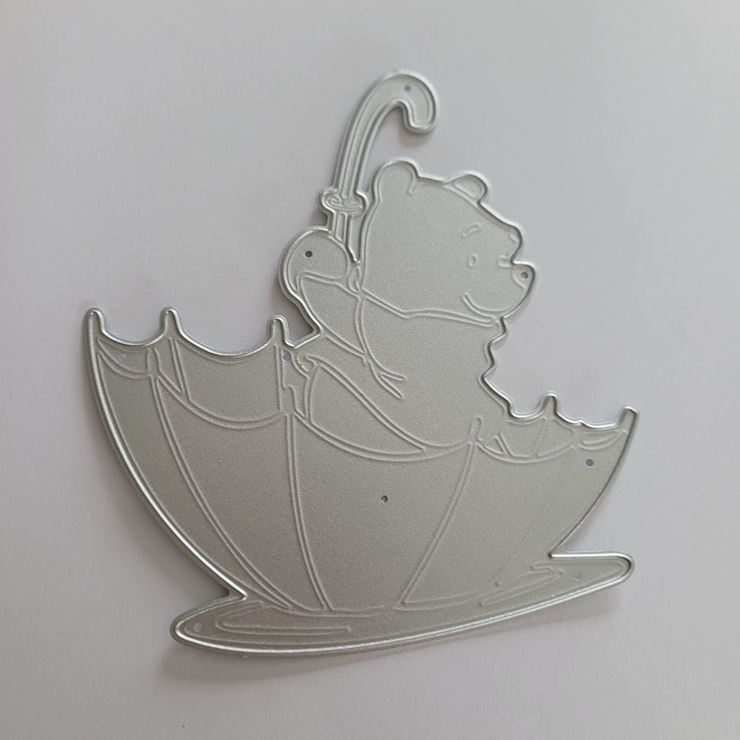Pooh In Umbrella Metal Cutting Die