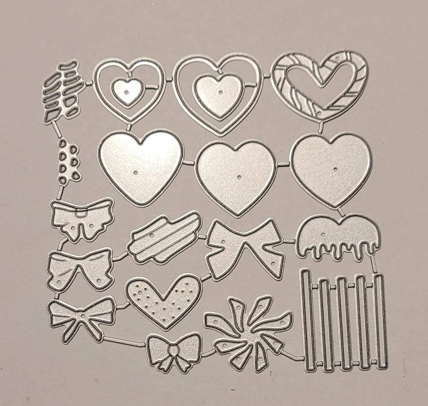 Assorted Heart Sucker metal Cutting die Set