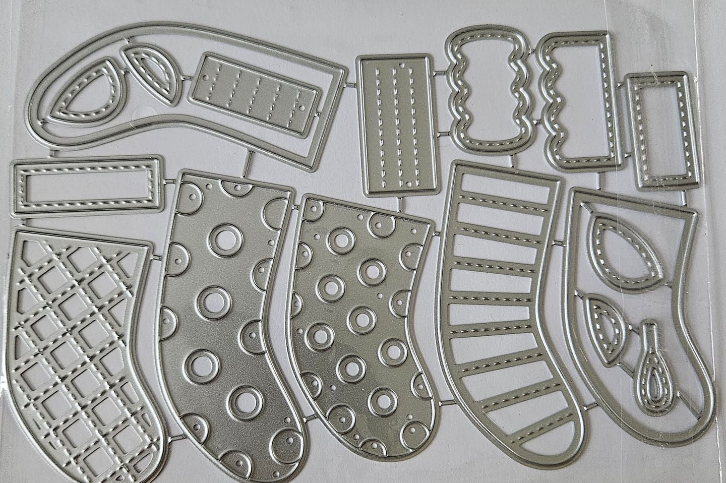 6 Assorted Designs Stockings Metal Cutting Die