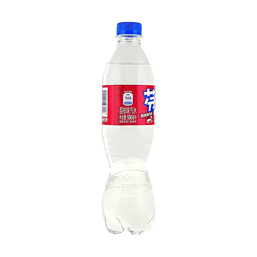 Thumbnail: FANTA.CHAINA Fanta Lychee Flavored Soda 16.91 Fl oz SIDE VIEW