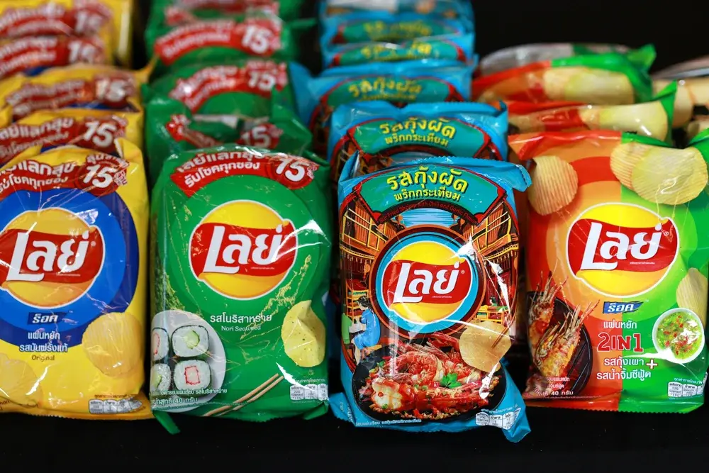 Asian chips and snacks and drinks Anime