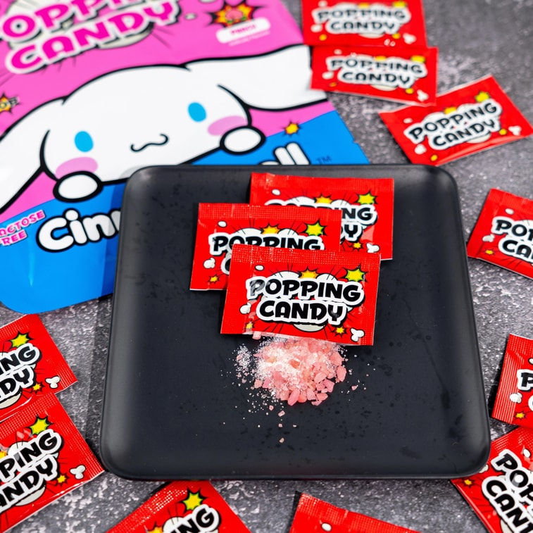 الصورة المصغرة: Sanrio Cinnamoroll Popping Candy Peach Flavor 15 MINI PACKS 1.05oz