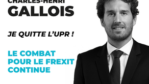 Je quitte l’UPR ! Le combat pour le Frexit continue !