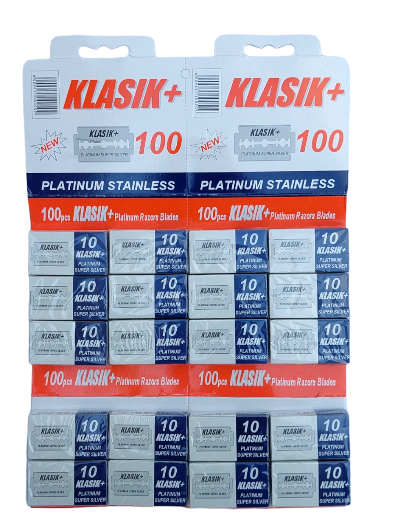 KLASIK+ Platinum Super Silver available in 100 and 200 packs. 
