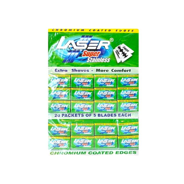 Laser Double Edge Razor Blades 100pack 