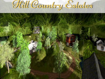 Beautiful houses and cabins set in land carved out of the Texas hills makes Hill Country Estates the