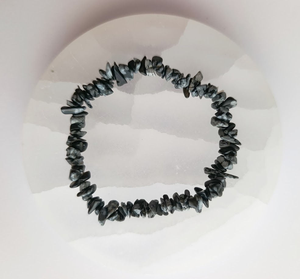 Pulsera chip Obsidiana Nevada