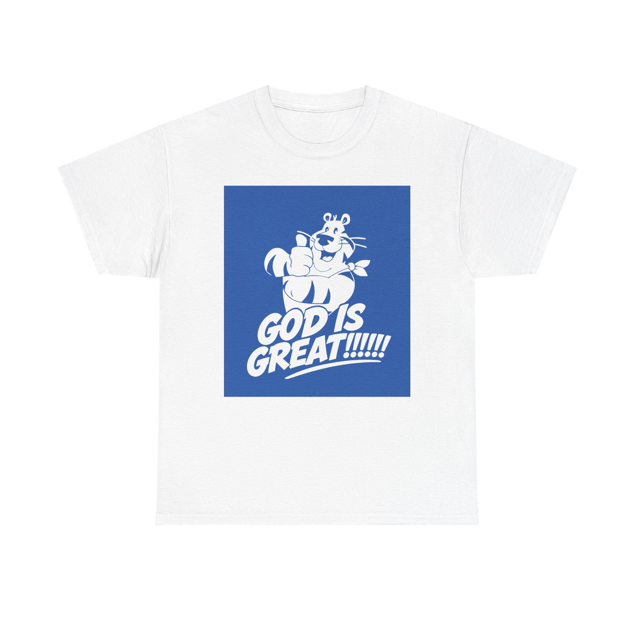 God Is Great!!!!!" Retro Cartoon Design