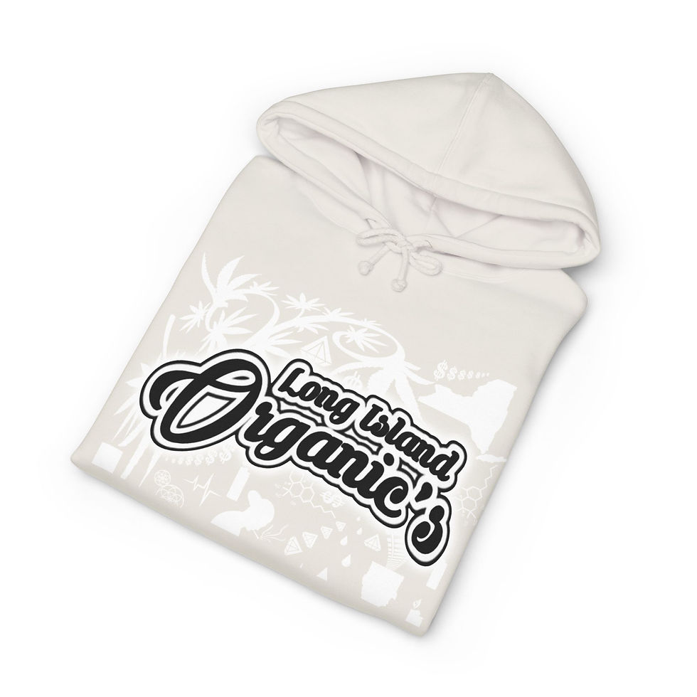 Thumbnail: Hoodie — "Long Island Organics" Retro Logo Pullover