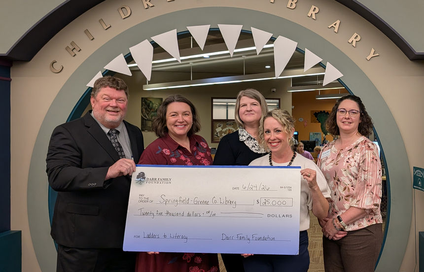 Foundation accepting Darr check