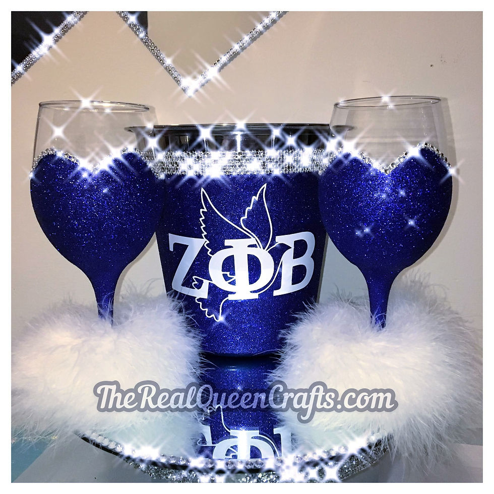 Custom Sorority Glass Set