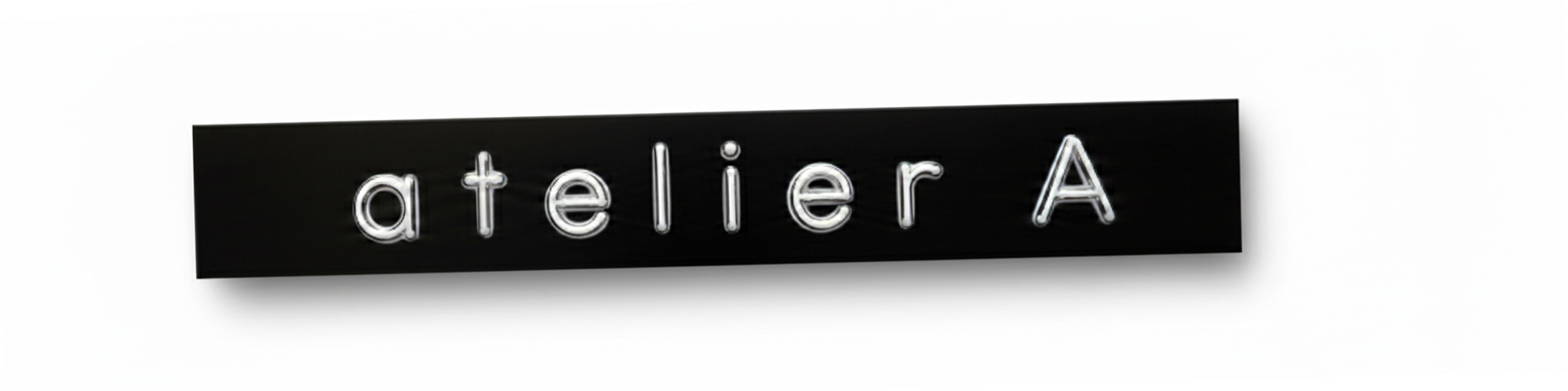 Logo de l'atelier A par Le Socle