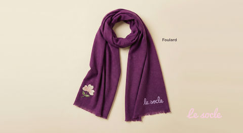 Foulard en lin tissé au Japon