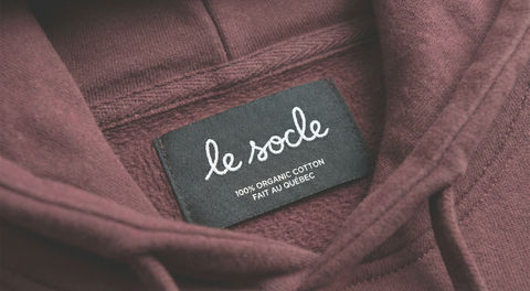 Hoodie burgundy organique