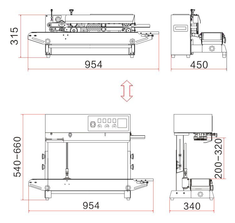 ภาพขนาดย่อ: HL05 - เครื่องซีลสายพาน แนวตั้ง พิมพ์วันที่ รุ่น FRBM-810II