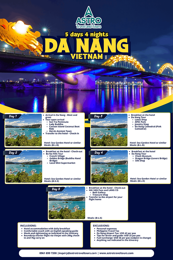 5D4N Da Nang Travel Package.