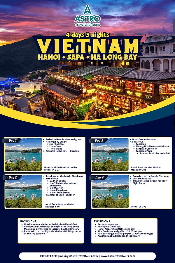 Hanoi Sapa Ha Long Bay Travel Package.